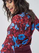 Bluse mit Ballonärmeln aus Ecovero by Lenzing