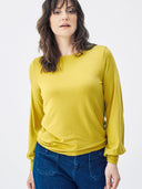 Jersey Top mit Ballonärmeln aus Ecovero by Lenzing