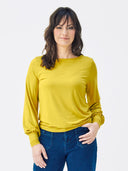 Jersey Top mit Ballonärmeln aus Ecovero by Lenzing