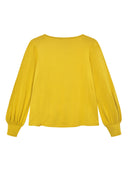 Jersey Top mit Ballonärmeln aus Ecovero by Lenzing