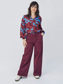 Jeans Hose mit weitem Bein aus Bio-Baumwolle