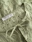 Bluse aus Broderie Anglaise Baumwolle