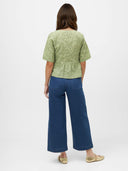 Bluse aus Broderie Anglaise Baumwolle