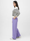 Bundfaltenhose mit weitem Bein