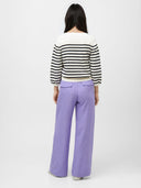 Bundfaltenhose mit weitem Bein