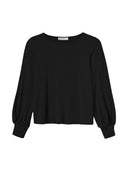 Longsleeve mit femininen Ärmeln aus LENZING™ ECOVERO™