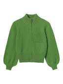 Strickjacke mit Reißverschluss aus Bio-Baumwolle