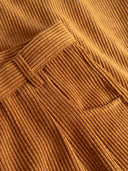 Bundfalten Hose aus Kord