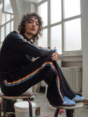 Regenbogen Sweatjacke aus Bio-Baumwolle