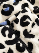 Leo Jacke mit hohem Kragen aus Plüsch