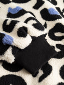 Leo Jacke mit hohem Kragen aus Plüsch