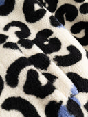 Leo Jacke mit hohem Kragen aus Plüsch