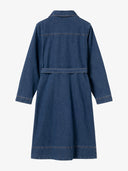 Denim-Kleid mit Bindegürtel aus Bio-Baumwolle
