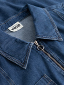 Denim-Kleid mit Bindegürtel aus Bio-Baumwolle