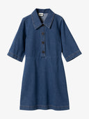 Denim-Minikleid mit Knopfleiste aus Bio-Baumwolle