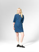 Denim-Minikleid mit Knopfleiste aus Bio-Baumwolle
