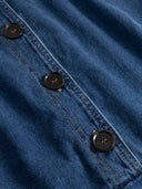 Denim-Minikleid mit Knopfleiste aus Bio-Baumwolle