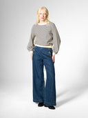 Gestreiftes Longsleeve im Sweatshirt-Look aus Bio-Baumwolle