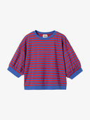 Gestreiftes Shirt mit 3/4-Ärmeln aus Bio-Baumwolle