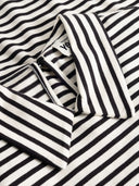 Gestreiftes Shirt mit Hemdkragen aus Bio-Baumwolle
