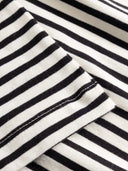 Gestreiftes Shirt mit Hemdkragen aus Bio-Baumwolle