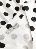 Gepunktetes Shirt mit V-Ausschnitt aus Bio-Baumwolle