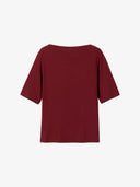 Jersey Shirt mit U-Boot-Ausschnitt aus LENZING™ ECOVERO™