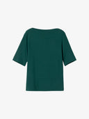 Jersey Shirt mit U-Boot-Ausschnitt aus LENZING™ ECOVERO™