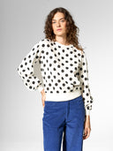 Gepunktetes Longsleeve aus Bio-Baumwolle