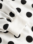 Gepunktetes Longsleeve aus Bio-Baumwolle