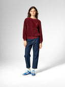 Sweatshirt aus Kordsamt