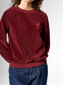 Sweatshirt aus Kordsamt