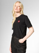 T-Shirt mit Stick aus Bio-Baumwolle