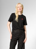 T-Shirt mit Stick aus Bio-Baumwolle