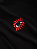 T-Shirt mit Stick aus Bio-Baumwolle