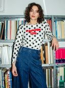 Longsleeve mit U-Boot-Ausschnitt 
aus Bio-Baumwolle
