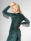 Sweater mit Fransen  aus LENZING™ TENCEL™