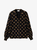 Bluse mit V- Ausschnitt aus LENZING™ ECOVERO™