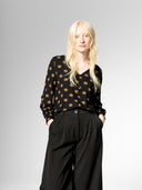 Bluse mit V- Ausschnitt aus LENZING™ ECOVERO™