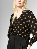 Bluse mit V- Ausschnitt aus LENZING™ ECOVERO™