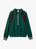 Sweatshirt mit Reißverschluss aus Bio-Baumwolle