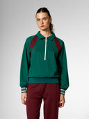 Sweatshirt mit Reißverschluss aus Bio-Baumwolle