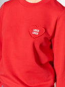 Sweatshirt mit Herz-Patch aus Bio-Baumwolle