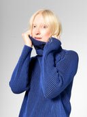 Strickjumper mit Rollkragen aus Bio-Baumwolle