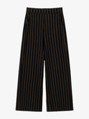 Ausgestellte Hose mit Nadelstreifen aus Bio-Baumwolle