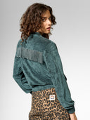 College Jacke mit Fransen aus LENZING™ TENCEL™