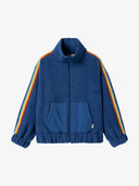 Plüsch Jacke mit Kontrastband