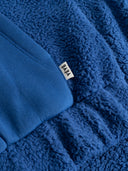 Plüsch Jacke mit Kontrastband