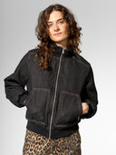 Gefütterte Jeansjacke aus Bio-Baumwolle