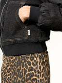 Gefütterte Jeansjacke aus Bio-Baumwolle